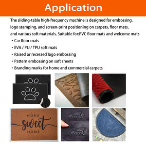 Machine de soudage par embossage à haute <span class=keywords><strong>fréquence</strong></span> HF RF pour tapis de voiture en PVC, machine de soudage de bobines en plastique, matelas, cuir, coussin anti-inondation - Product Image 5