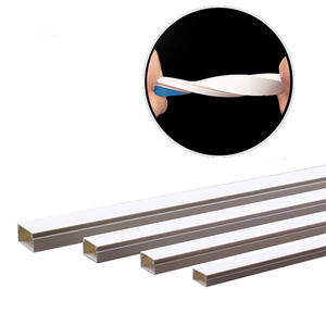 L'usine fournit directement un canal de câble en PVC en plastique ignifuge Câble de câblage électrique Cordon mural Hider Chutes de câble en PVC - Product Image 2