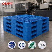 Palette en plastique Grid Top 1300x1100, charge statique de 4 tonnes, palette en HDPE légère de 12 kg pour entrepôt et stockage frigorifique