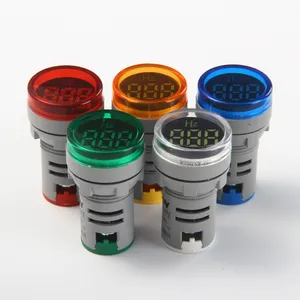 AD101-22HZ LED round mini digital display electronic hertz frequency meter indicator lamp measuring rang AC 0-99Hz