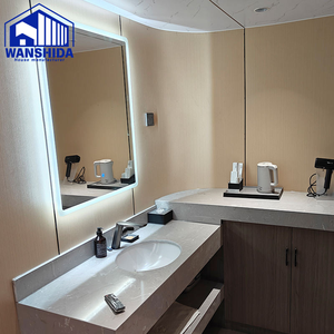 Capsule spatiale préfabriquée modulaire moderne pour hôtel, bureau, immeuble, appartement - Écologique, installation et <span class=keywords><strong>location</strong></span> rapides - Product Image 5