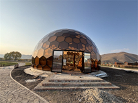 Dôme de luxe extérieur avec structure en aluminium, couche isolante imperméable quatre saisons, vente directe d'usine pour hôtels et complexes hôteliers