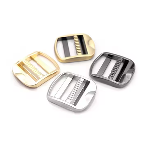 Heavy-Duty kim loại kẽm hợp kim Thang khóa trượt điều chỉnh <span class=keywords><strong>Webbing</strong></span> phát hành khóa tri-glide căng thẳng khóa <span class=keywords><strong>Fastener</strong></span> với móc loại - Product Image 1