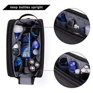 Borsa da viaggio impermeabile da donna con separazione a umido a secco grande capacità per il trucco da donna leggera cosmetica - Product Image 4