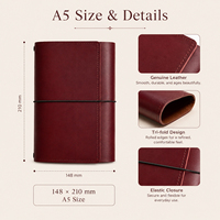 Carnet A5 personnalisé en cuir PU texture croco émeraude, reliure cousue, dorure à chaud, pliable en trois, rechargeable, avec breloque, marque privée