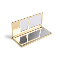 Miroir de beauté miniature pliable rectangulaire doré ajouré moderne du Guangdong avec sac d'emballage