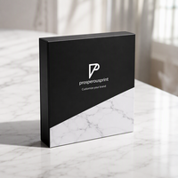 Boîte d'échantillons de parfum personnalisée en gros, 4 emplacements avec insert en mousse pour flacons de 10 ml, en carton rigide