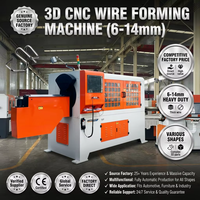 Panier de cuisine en fil métallique entièrement automatique, rayonneuse CNC 3D Wire Bending Machine
