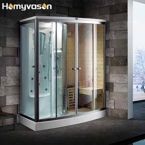 Chambres de sauna à vapeur en verre pour 2 personnes de haute qualité à bas <span class=keywords><strong>prix</strong></span> Nouvelle arrivée Meilleur <span class=keywords><strong>prix</strong></span> Sauna en bois massif Chambre humide à vapeur sèche - Product Image 1