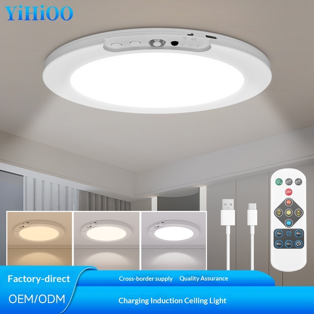 Rechargeable Magnetic LED Motion Sensor Light for Ceiling Cabinet Stairwell Closet Under-Cabinet Lighting