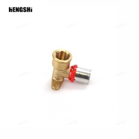 Raccords à sertir PEX HENGSHI 16-32 mm en laiton pour tuyaux multicouches (MLCP)