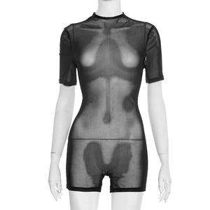 Ensemble femme Viviblook J25ST482, nouveau, couleur unie, décontracté, robe courte à manches courtes, coupe ajustée, ensemble double couche - Product Image 6