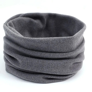 Cache-cou en polaire uni, épais, chaud, coupe-vent, pour l'hiver, l'automne et le printemps, unisexe, couleur café, abricot, gris foncé, noir - Product Image 2