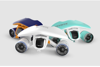 Nouveau design Portable requin blanc mixte Jet d'eau propulseur hélice pour eau Scooter sous-marine planche à roulettes combinaison
