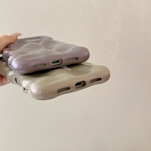 <span class=keywords><strong>Coque</strong></span> de téléphone en relief de style unique pour <span class=keywords><strong>iPhone</strong></span> 17 16 <span class=keywords><strong>Pro</strong></span> <span class=keywords><strong>Max</strong></span> 15 14 13 <span class=keywords><strong>Pro</strong></span> 12 <span class=keywords><strong>11</strong></span> housse de protection pour téléphone tendance de la mode violet <span class=keywords><strong>kaki</strong></span> - Product Image 2