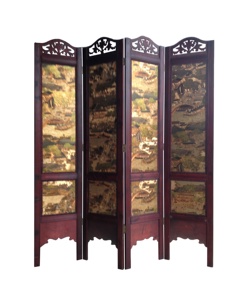 Vente en gros de cloison pliante vintage bon marché de <span class=keywords><strong>paravent</strong></span> en <span class=keywords><strong>bois</strong></span> antique de Chine - Product Image 2