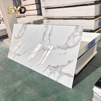 Panneau mural rigide en PVC haute densité, effet marbre UV, finition pierre réaliste, ignifuge, imperméable, pour chambre à coucher, décoration commerciale et résidentielle