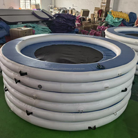 Extérieur Gonflable Rond Filet Flottant Chaises Longues Chaise Adulte Bronzage Pier Piscine à Vendre