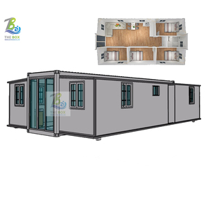 Contenedor prefabricado <span class=keywords><strong>de</strong></span> 40 pies y 20 pies, casa extensible a la <span class=keywords><strong>venta</strong></span>, casa prefabricada plegable <span class=keywords><strong>de</strong></span> acero ligero, casa prefabricada, Villa <span class=keywords><strong>de</strong></span> 5 dormitorios - Product Image 1