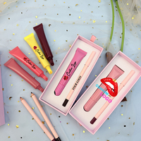 Kit Lèvres en Gros 2-en-1 : Rouge à Lèvres Liquide Longue Tenue, Brillant à Lèvres Végétalien et Crayon à Lèvres – Marque Privée
