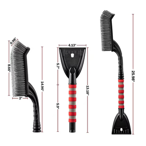 Brosse de nettoyage pour déneiger la voiture, outil de nettoyage de la neige sur le pare-brise et les fenêtres de la voiture, pelle à neige automatique, accessoires d'hiver, brosse de nettoyage - Product Image 6