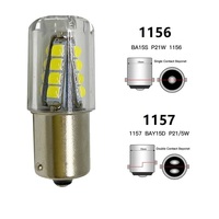 Rouge Ambre P21W led BA15S PY21W BAY15D P21/5W 1157 1156 3030 led 15SMD signal lumineux de tour De Voiture Réserve Lampes De Frein Lumière CANBUS