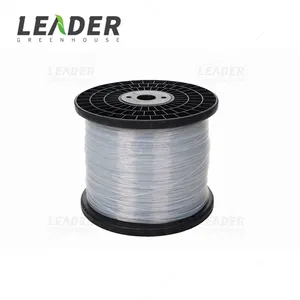 Spot Goods Agriculture 2.6mm*200m Durable Transparent Wire For Greenhouse Shading System PET Polyester Wire