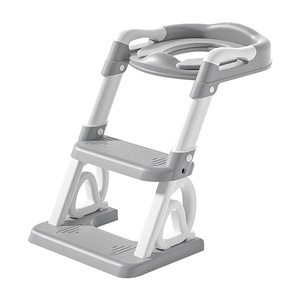Asiento de Inodoro para Bebé con Escalera y Barandilla, Material PP, 2-4 Años, Diseño Multifuncional Recto para Entrenamiento para Ir al Baño - Product Image 2