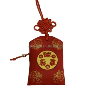 Sacs décoratifs en corde pour bureau, voiture, hôtel, odeur délicate, motif Floral, Logo personnalisé, sac brodé, nœud chinois, sacs amulette