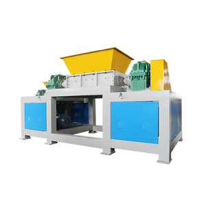 OKMT Industrial OEM Double Shaft Gearbox Shredder <b>Machine</b> 30KW High Safety Plastic PET/PVC Scrap Metal Rubber <b>Tyre</b> Waste Carton - Product Image 5