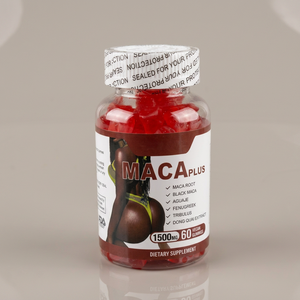 Maca Plus <b>Herbal</b> <b>Supplement</b> Gummies Vegan Dietary <b>Supplement</b> 1500mg 60 Count Strawberry Flavor - Product Image 1