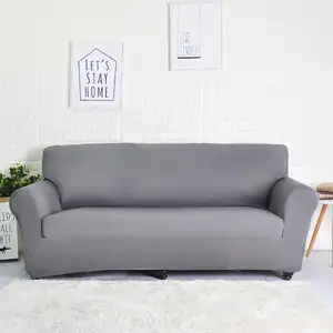 Plain Sofa bezug Elastic für Wohnzimmer Whole Sale Spandex Printing Corner Couch Schon bezug für Drops hipping