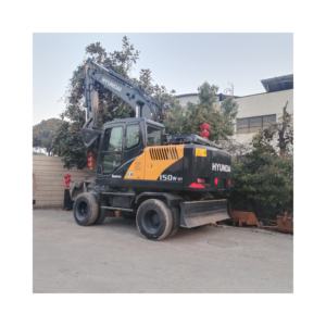 Excavatrice sur pneus HYUNDAI 150W-9T d'origine coréenne d'occasion de haute qualité pompe de boîte de vitesses de moteur de 15 tonnes incluse à bas prix à vendre - Product Image 1