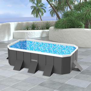 <span class=keywords><strong>Piscina</strong></span> Plegable Grande de PVC para Familias y Uso Exterior, Red de Natación No Inflable para Niños, Soporte para Estanque de Peces para Casas y Villas - Product Image 6