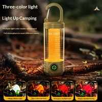 Nouvelle lampe LED multifonctionnelle pour le camping en plein air, lampe torche portable haute luminosité, rechargeable, mini lampe d'ambiance rétro, à pression