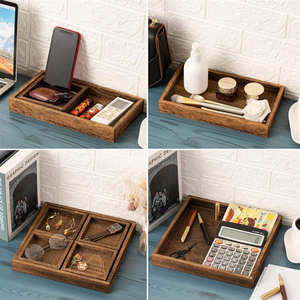 Mộc Mạc hình chữ nhật rắn gỗ ăn sáng Bàn cà phê đĩa cứng bằng gỗ tự nhiên phục vụ khay - Product Image 6