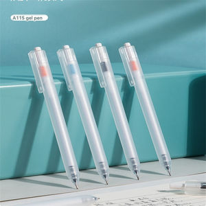 दिल्ली 115 उच्च गुणवत्ता वाले जेल पेन अल्ट्रा-फाइन ब्लैक 0.38 पानी पेन लेसू हस्ताक्षर पेन 6 + 20 कोर लेखांकन बुककीपिंग - Product Image 4