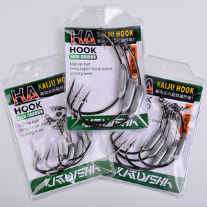 Hameçons de pêche lestés à ardillon renforcé 4,5g/8g/20g avec maintien de la ligne, têtes de jig, hameçons crank en plomb <span class=keywords><strong>Raptor</strong></span> lestés, leurres pour vers - Product Image 6