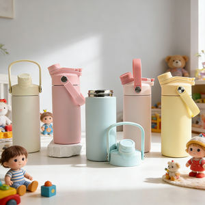 Gourde isotherme moderne en acier inoxydable avec logo personnalisé, 18 oz/14 oz, pour enfants, idéale pour l'école - Product Image 1