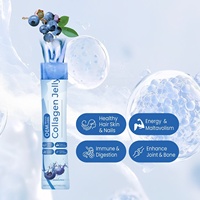 Collagène en gelée en sachets individuels OEM, élasticité, vitalité, hydratation, collagène en gelée, bâtonnets de collagène en gelée pour les soins de la peau