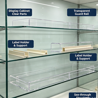 Profil d'extrusion transparent sur mesure en PC acrylique transparent pour vitrine, couvercle de protection, garde-corps de sécurité – Fourniture directe usine