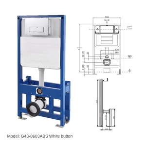 Meijia Design moderne réservoir d'<span class=keywords><strong>eau</strong></span> <span class=keywords><strong>mural</strong></span> G98 ABS dissimulé caché toilette cintre salle de bain réservoir d'<span class=keywords><strong>eau</strong></span> <span class=keywords><strong>mural</strong></span> - Product Image 4