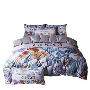 Parure <span class=keywords><strong>de</strong></span> lit quatre pièces en soie lavée à motif géométrique, grande taille, best-seller, <span class=keywords><strong>tendance</strong></span> transfrontalière - Product Image 5