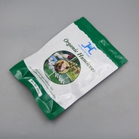 Logo personnalisé imprimé 100g 1kg 2kg 5kg fermeture éclair zip-lock feuille d'aluminium pochette élevage volaille cochon poulet alimentation sacs en mylar