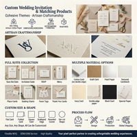 Invitations de mariage personnalisées en papier couché blanc avec logo en relief, double face, dorure à chaud, carte de visite