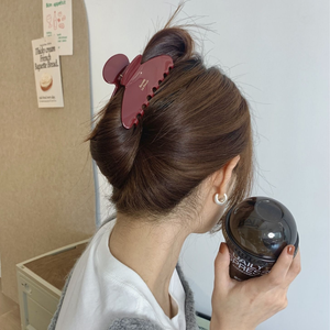 Pince à cheveux personnalisée avec logo en lettres dorées, de haute qualité, style français simple, couleur unie, en acétate de cellulose, fabricant - Product Image 6