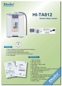 เครื่องผลิตน้ำอัลคาไลน์ไฟฟ้า Buder Economic พร้อมระบบกรองน้ำ ผลิตน้ำไฮโดรเจนสำหรับใช้ในครัวเรือน เครื่องกรองน้ำ Kangen - Product Image 4