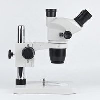 Industrial ZM6552T-D1 Zoom 0.65X-5.2X Trinocular Stereo Microscope with 10x/24mm Eyepieces