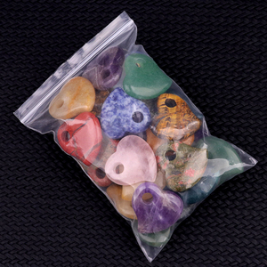 Ciondolo in Pietra Naturale da 30mm per Guarigione e Reiki, Forma Irregolare a Cuore con Foro Grande, per Collane Fai-da-Te - Product Image 6