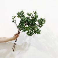 Daun Tanaman Artifisial Pittosporum, Batang Tunggal dengan Banyak Cabang, Cocok untuk Dekorasi Rumah, Ruang Tamu, dan Pernikahan